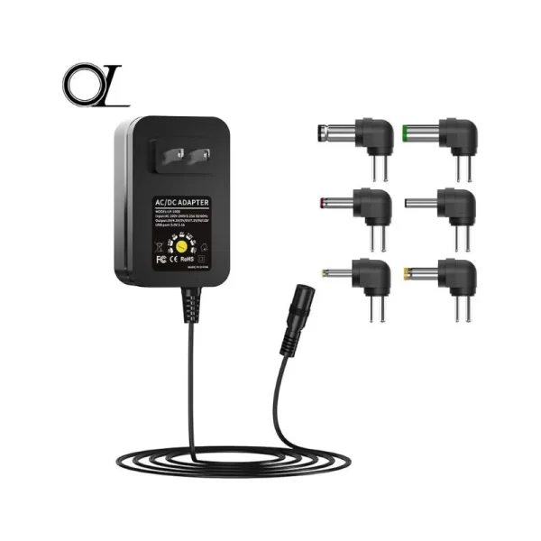 Multi-scenario Adaptable Power Adapter! 6 Adapters + Dual Power, Efficient, Durable with 2-year Warranty