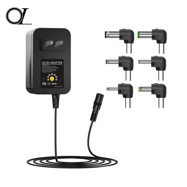 41W High-efficiency Power Adapter! 6 Adapters + Wide Voltage, Durable and Reliable with 2-year Warranty