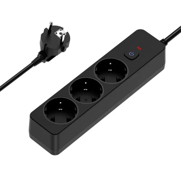 3500W Multifunctional Home Socket: EU Plug, 3 AC Design, Suitable for Residential & General Use
