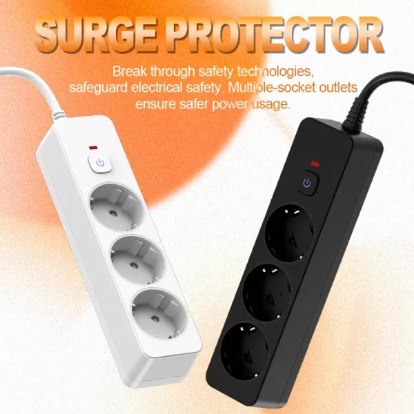 3500W Multifunctional Home Socket: EU Plug, 3 AC Design, Suitable for Residential & General Use - Image 3