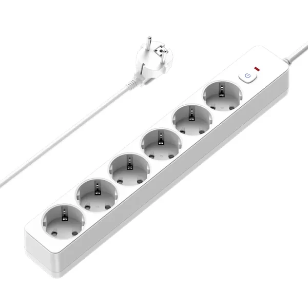 3500W Durable Home Socket: ABS Material + 6 AC Layout + Safe Power Use - Image 2