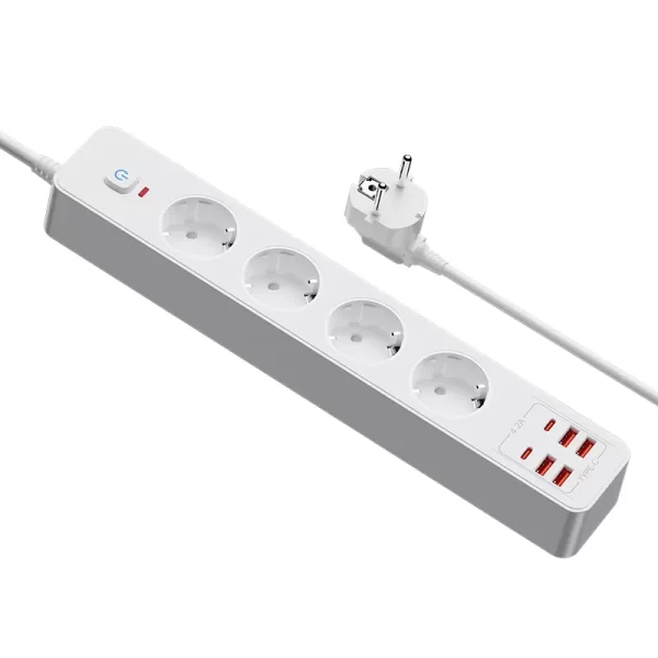 3500W All-Round Home Charging Socket: 4 AC + 2 PD + 4 QC Ports, Widely Applicable to Devices