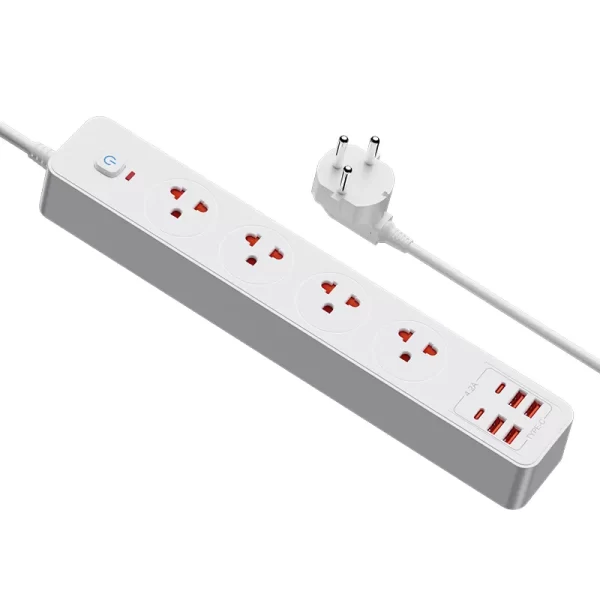3500W Multifunctional Home Socket: TIS Plug + Overload Protection + Wide Device Adaptation