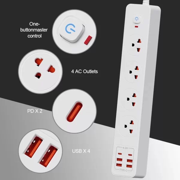 3500W Multifunctional Home Socket: TIS Plug + Overload Protection + Wide Device Adaptation - Image 5