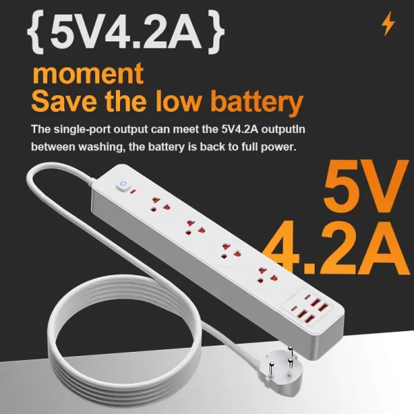 3500W Multifunctional Home Socket: TIS Plug + Overload Protection + Wide Device Adaptation - Image 6