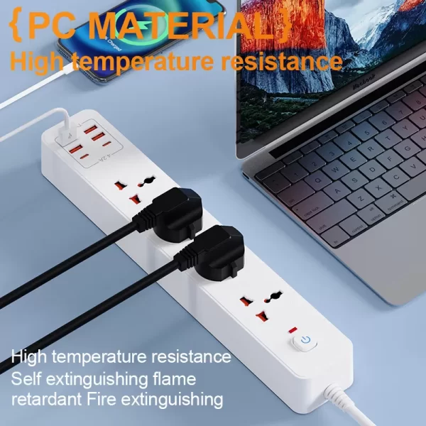 Home 3500W All-Round Charging Socket: 4 AC + 2 PD + 4 QC Fast Charging, Widely Applicable to Devices - Image 4