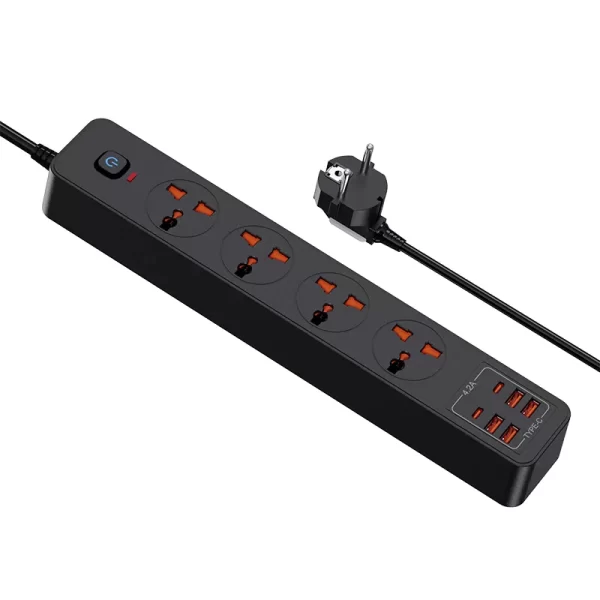 Home 3500W All-Round Charging Socket: 4 AC + 2 PD + 4 QC Fast Charging, Widely Applicable to Devices