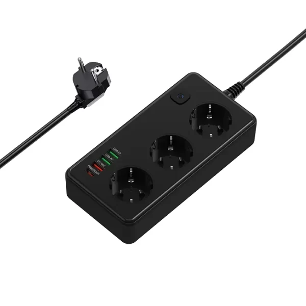 2500W GaN Multifunctional Socket: Home 3 AC + USB Fast Charging, Widely Applicable - Image 2