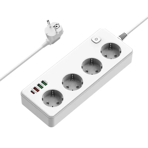 GaN 2500W Home Socket: 4 AC + Multiple USB Fast Charging, Widely Applicable to Devices - Image 2