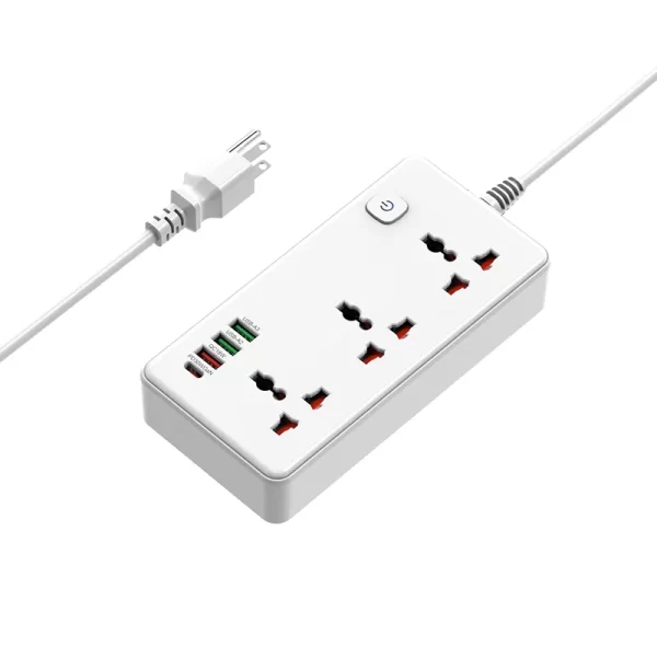 2500W GaN All-Round Home Socket: Multiple Plug Types, Overload Protection, Universal for Phones, Tablets & Laptops