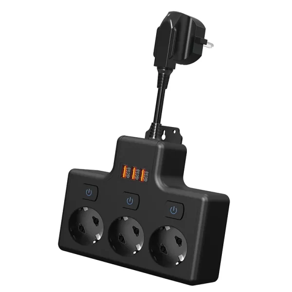 3500W Multifunctional Home Socket: EU Plug + Overload Protection + Multi-Device Compatibility - Image 2