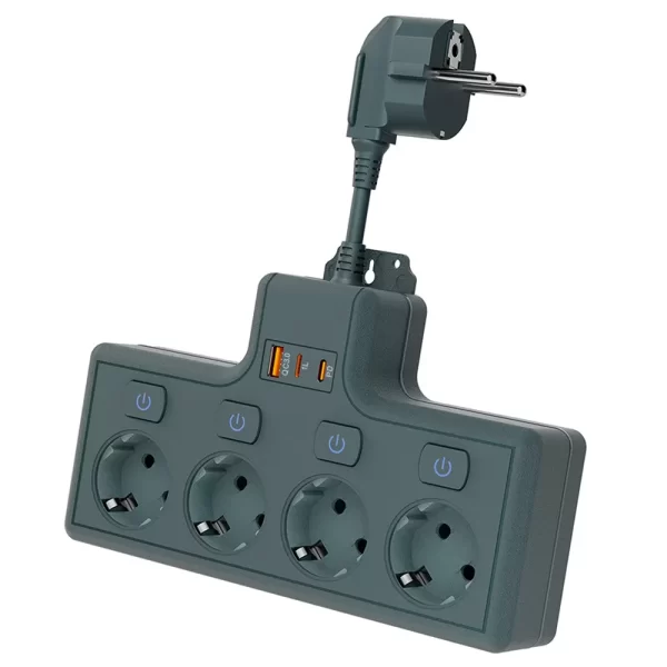 High-Adaptability Home Fast Charging Power Strip: 3500W Power + ABS Material + 25W Fast Charging