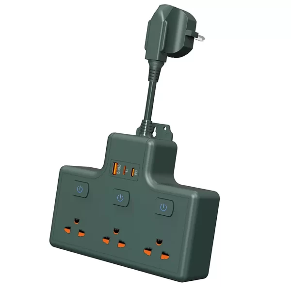 Dual Adaptation for Home and Daily Use! 3500W Socket with 3 AC Layout + Smart Fast Charging, More Efficient and Convenient