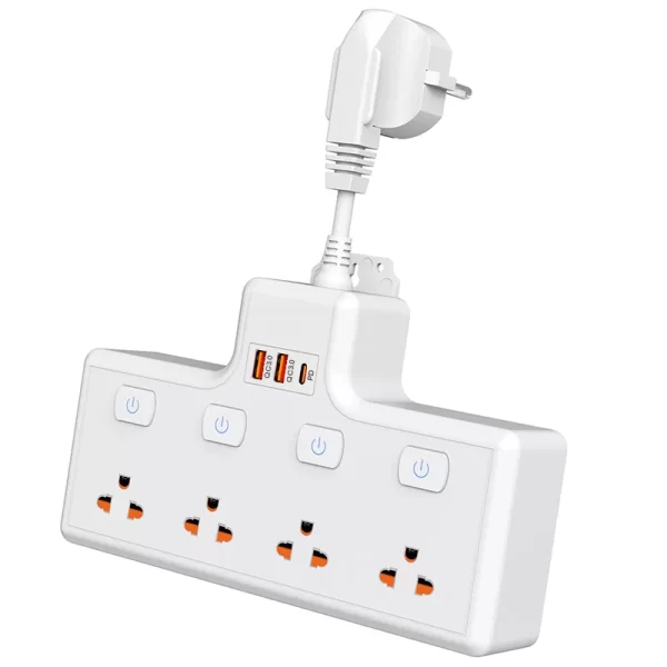 3500W Home Socket Advanced Version! 4 AC Sockets + 2 USB-A + 1 USB-C, More All-round for Residential and General Power Use - Image 2