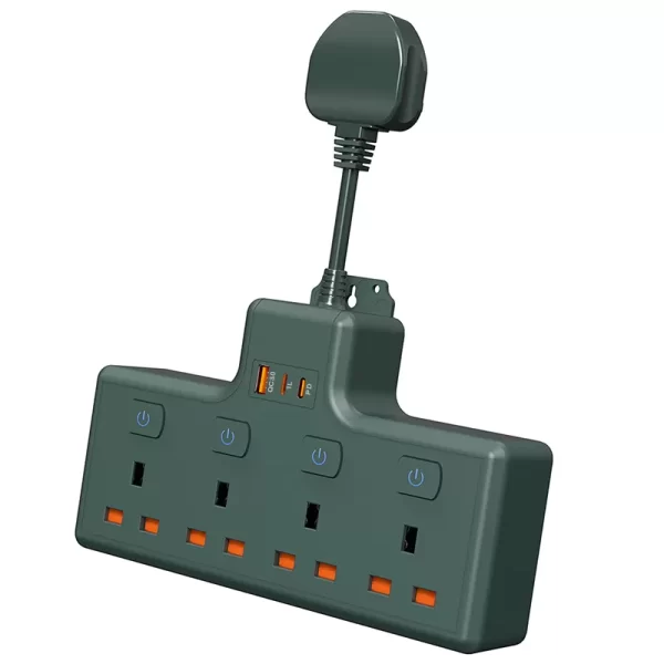 3500W All-round Home Socket: 4 AC Sockets + Multiple USB Fast Charging, Preferred Choice for Residential and General Scenarios Power Use