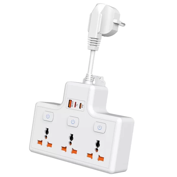 High-Quality Home Socket: 3 AC Sockets Paired with USB Ports, a New Choice for Safe Power Usage - Image 3