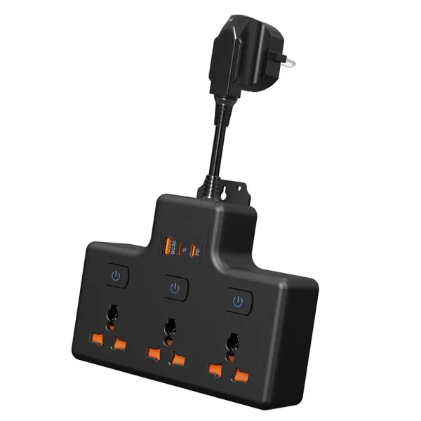 High-Quality Home Socket: 3 AC Sockets Paired with USB Ports, a New Choice for Safe Power Usage - Image 2