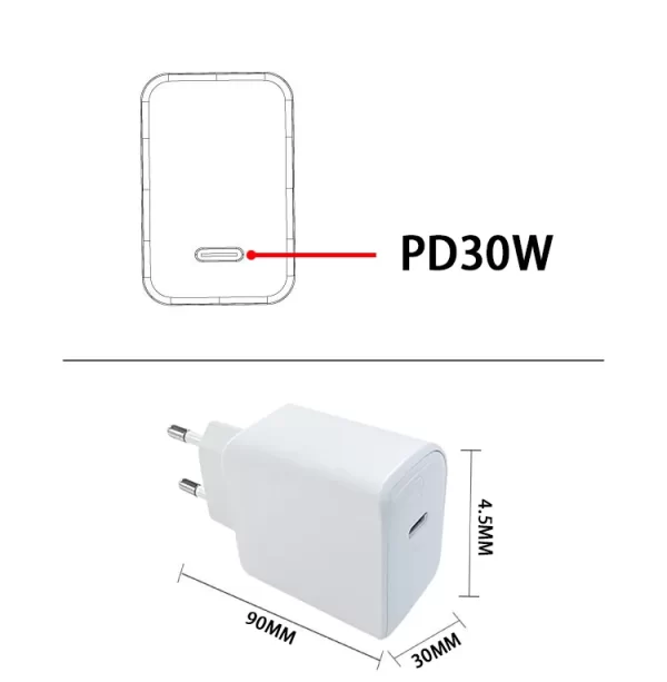 30W Fast Charging + Multiple Protections + Wide Voltage Compatibility + Fireproof Material, All-round Charging New Choice - Image 6