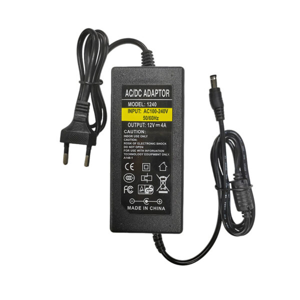 48W High-Efficiency Universal Power Adapter — Global Voltage Compatibility, Multi-Protection Design, Plug & Play