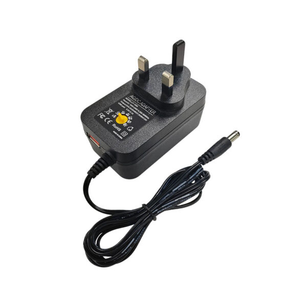 24w adjustable dc power adapter — global voltage support, triple safety protection, multi device compatibility