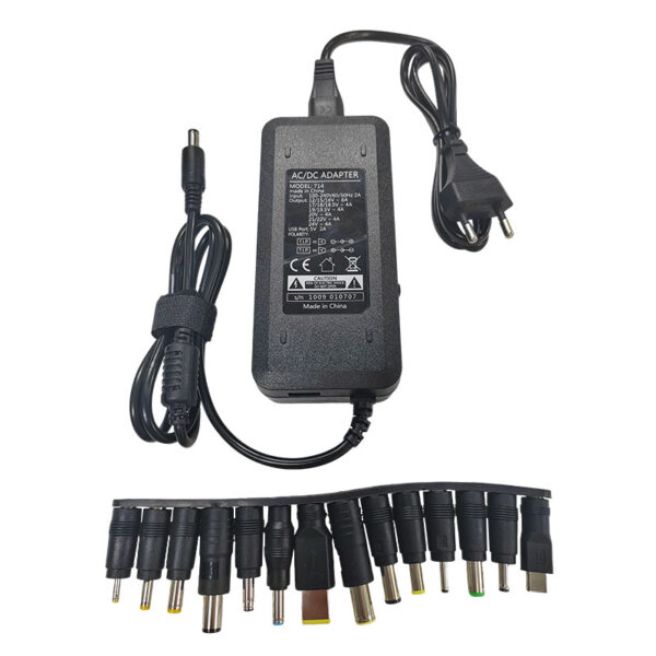 72W High-Efficiency Adapter: Universal 100-240V Input, 24V/3A Stable Output, Multi-Layer Safety