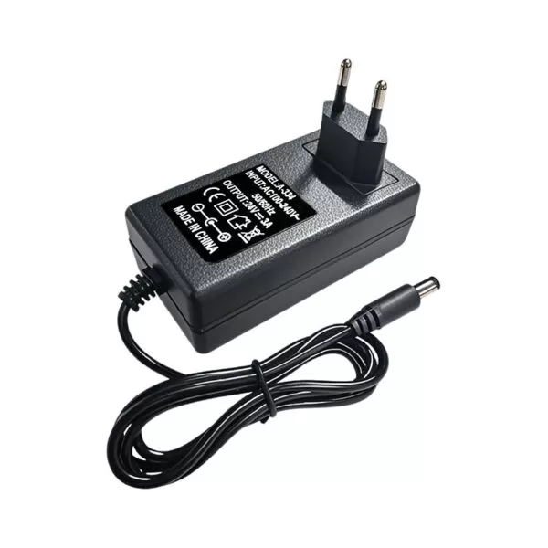 72W High-Efficiency Adapter: Universal 100-240V Input, 24V/3A Stable Output, Multi-Layer Safety
