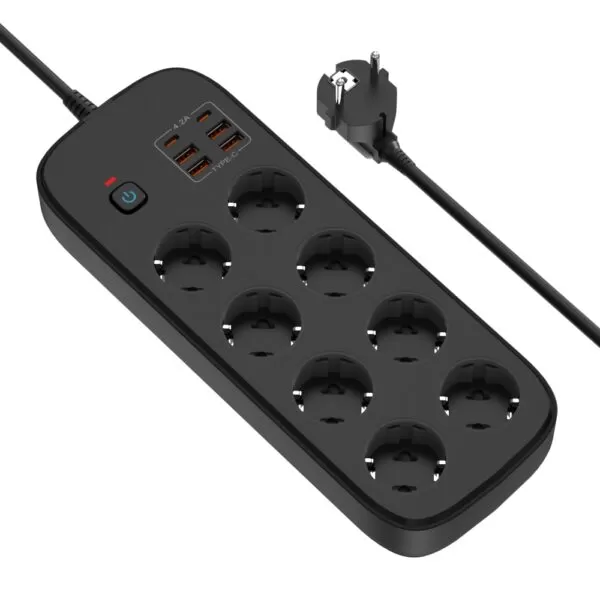 3500W Multifunctional EU - standard Power Strip: Enjoy Safe and Convenient Power Supply - Image 2