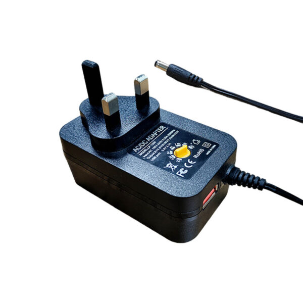24W Adjustable Voltage DC Power Adapter — Global Voltage Support, Multi-Protection Safety, Universal Compatibility - Image 6