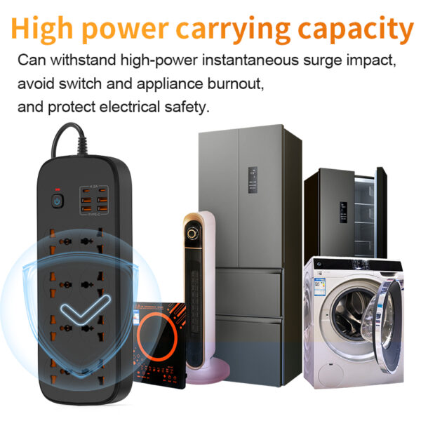 3500W Multifunctional EU - standard Power Strip: Enjoy Safe and Convenient Power Supply - Image 7