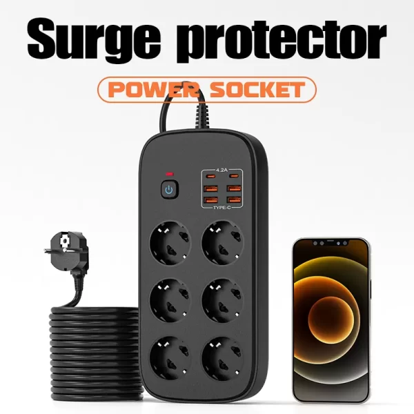 3500W High - Power Multifunctional and Safe Home Power Socket - Image 3
