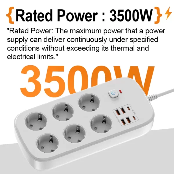 3500W High - Power Multifunctional and Safe Home Power Socket - Image 4
