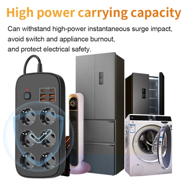 3500W High - Power Multifunctional and Safe Home Power Socket - Image 6